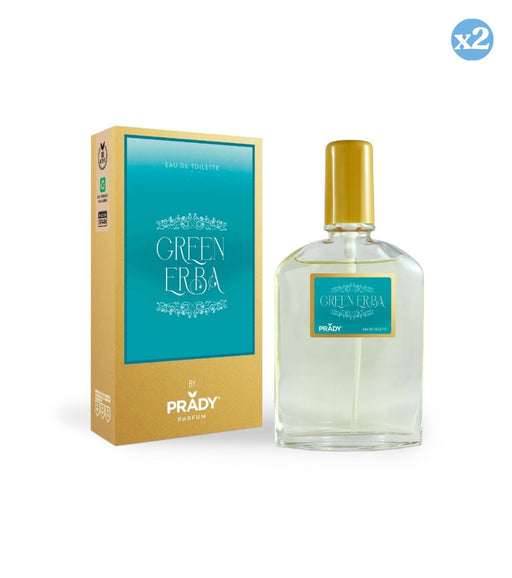 Pack 2x - Eau de Toilette 'Green Erba' - Unissex - 85 ml - Prady - Prady - 1