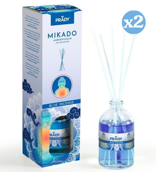 Pack 2x - MIKADO AMBIENTADOR BLUE INCENSO 100ML - Prady - 1