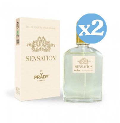 Pack 2x - Eau de Toilette "Sensation" - Mulher - 85ml - Prady - Prady - 1