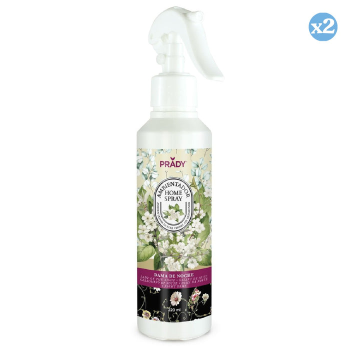 Pack 2x - AMBIENTADOR SPRAY PARA O LAR DAMA DA NOITE 220ML - Prady - 1
