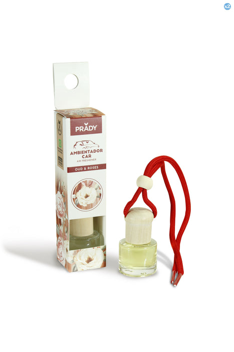 Pack 2x - AMBIENTADOR DE CARRO OUD & ROSE PRADY 6ML - Prady - 1