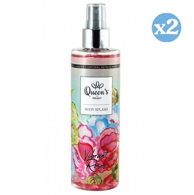 Pack 2x - BODY SPLASH ROSAS VIBRANTES PRADY 250ML - Prady - 1