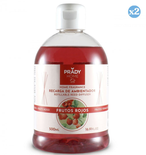 Pack 2x - Recarga de Ambientador Mikado Frutos Rojos - 500ml - Prady - Prady - 1