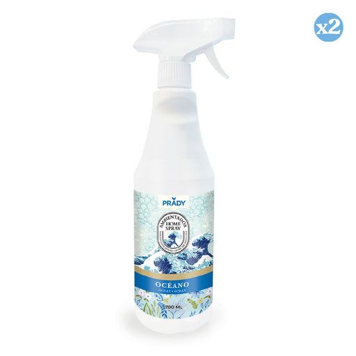 Pack 2x - PERFUMADOR EM SPRAY PARA CASA OCEANO 700 ML - Prady - 1