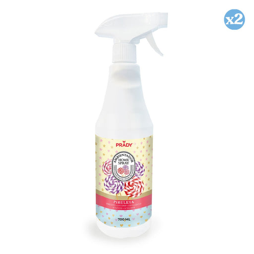 Pack 2x - Ambientador Spray para Casa Pirulito 700 ML - Prady - 1