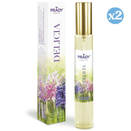 Conjunto 2x - EAU DE TOILETTE 33ML DELICIA - Prady - 1