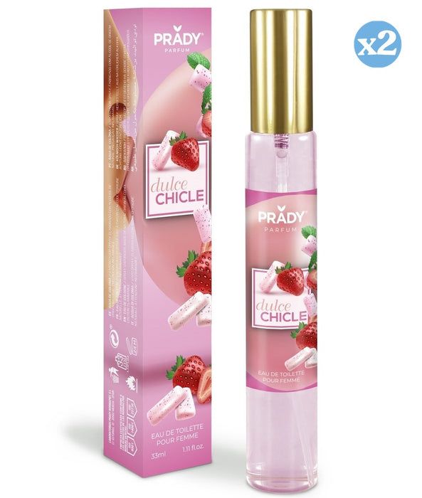 Pack 2x - EAU DE TOILETTE 33ML DOCE CHICLE FRUTADO - Prady - 1