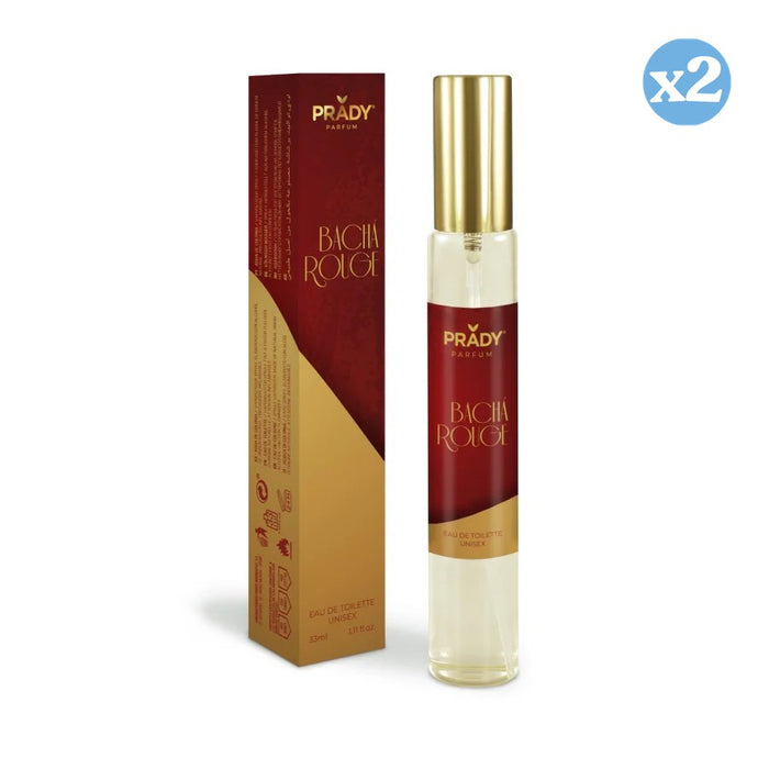 Pack 2x - EAU DE TOILETTE 33ML BACHA ROUGE - Prady - 1