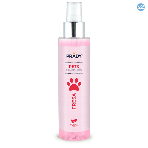Pack 2x - PERFUME ANIMAL DE ESTIMAÇÃO MORANGO 150ML - Prady - 1