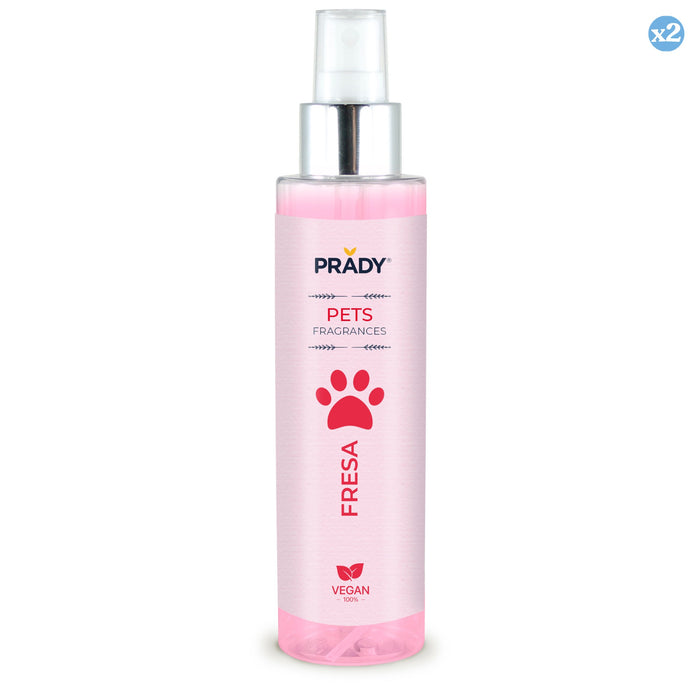 Pack 2x - PERFUME ANIMAL DE ESTIMAÇÃO MORANGO 150ML - Prady - 1