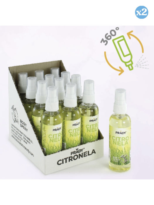 Pack 2x - Spray Corporal de Citronela - 100ml - Prady - Prady - 1