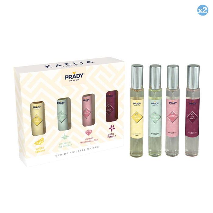 Pack 2x - Conjunto Kaelia Collection - Sweet Lemon, Pistacho Ice Cream, Yummy Marsmallow Y Cutie Vanilla - 132 ml - Prady - Prady - 1