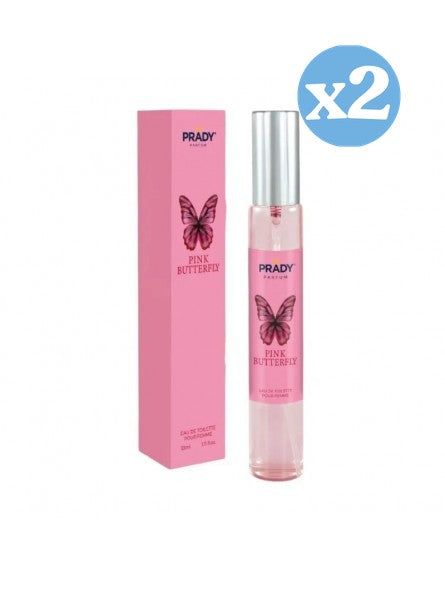Conjunto 2x - EAU DE TOILETTE 33ML PINK BUTTERFLY - Prady - 1