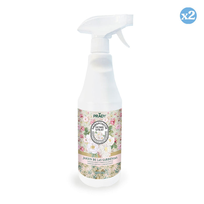 Pack 2x - AMBIENTADOR SPRAY PARA O LAR JARDIM DE GARDÊNIAS 700 ML - Prady - 1