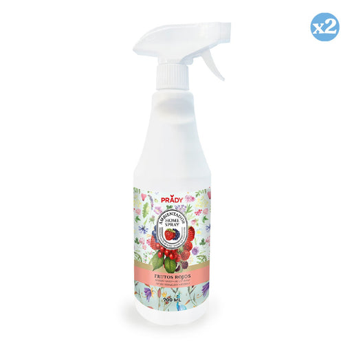 Pack 2x - AMBIENTADOR HOME SPRAY FRUTOS ROJOS 700 ML - Prady - 1