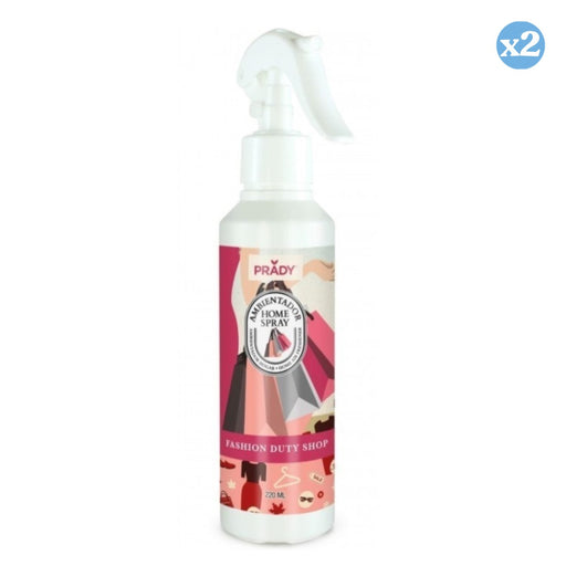Pack 2x - PERFUMADOR DE AMBIENTE HOME SPRAY FASHION DUTY SHOP 220 ML - Prady - 1