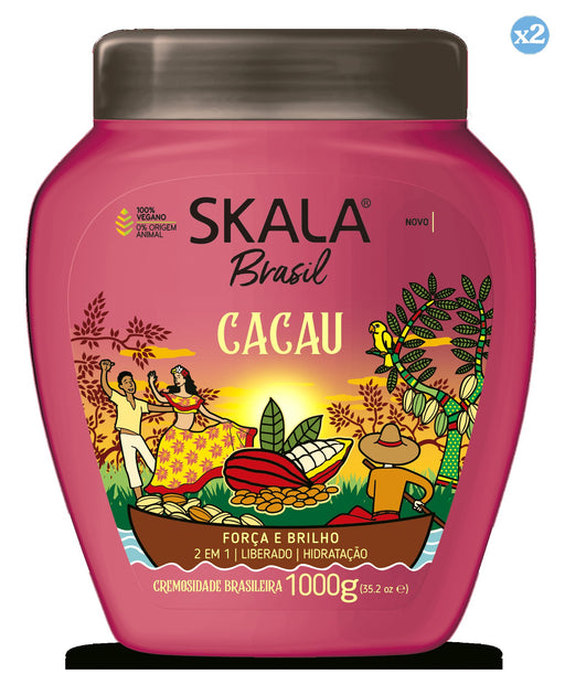 Pack 2x - Creme Condicionador Brasil Cacau 1000ml - Skala - 1