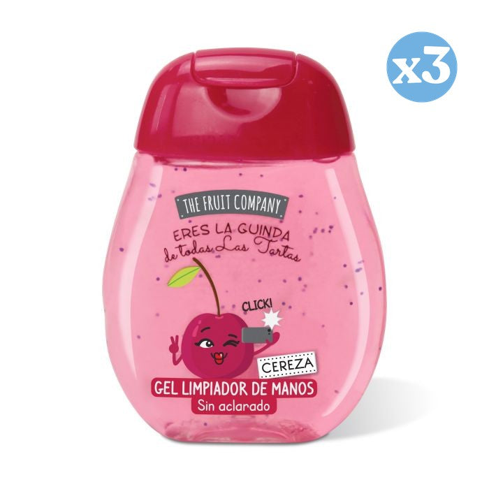 Pack 3x - GEL DE LIMPEZA DAS MÃOS CEREJA - THE FRUIT COMPANY - The Fruit Company - 1