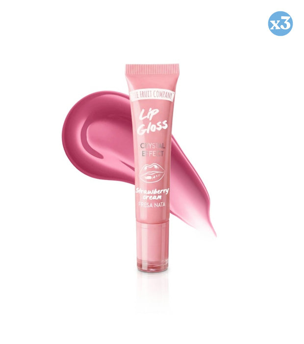Pack 3x - BRILHO LABIAL DONUT MORANGO CREME - The Fruit Company - 1