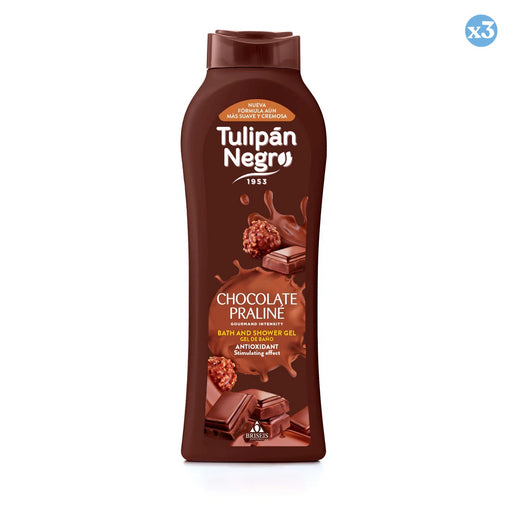 Pack 3x - Gel de Banho Tulipã Negro Chocolate Praliné 650 ml - Tulipan Negro - 1
