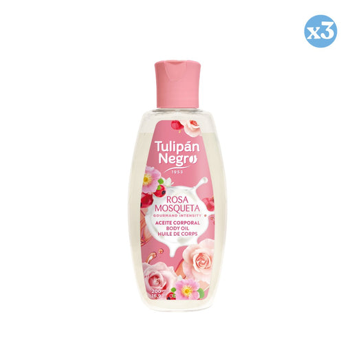 Pack 3x - Óleo Corporal Tulipa Negra Rosa Mosqueta 200 ml - Tulipan Negro - 1
