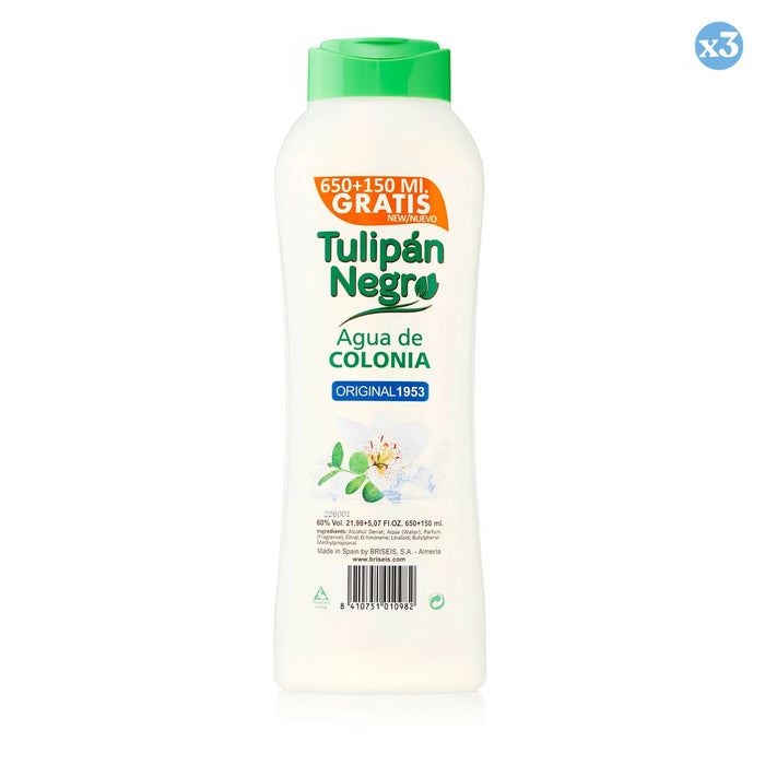 Pack 3x - ÁGUA DE COLÔNIA TN ORIGINAL 1953 800 ML - Tulipan Negro - 1