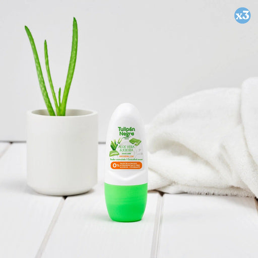Pack 3x - DESODORANTE ROLL ON TULIPAN NEGRO ALOE E JOJOBA 50 ML. - Tulipan Negro - 2