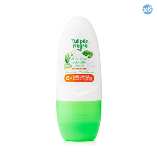 Pack 6x - DESODORANTE ROLL ON TULIPAN NEGRO ALOE E JOJOBA 50 ML. - Tulipan Negro - 1