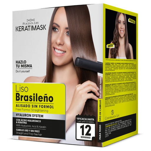 Kit de alisamento brasileiro Keratimask sem formol - Be Natural - 1