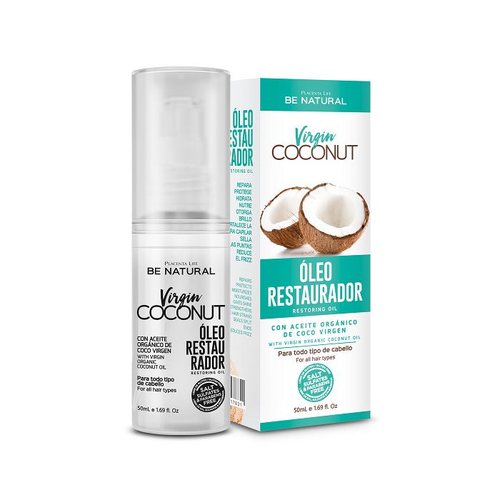 Óleo Reparador - Óleo Reparador de Coco Virgem 50ml - Be Natural - 1