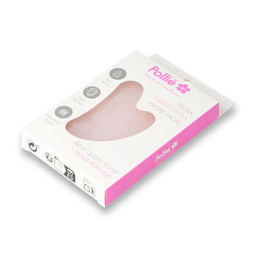 Pedra de Quartzo Rosa para Massagem Facial - Pollié - 2