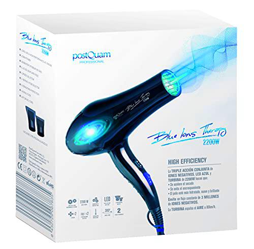 Secador Iônico Blue Ions Therapy 2200w - Postquam - 1