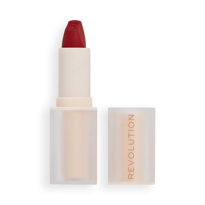 Batom com efeito acetinado Lip Allure - Make Up Revolution : CEO Brick Red - 1