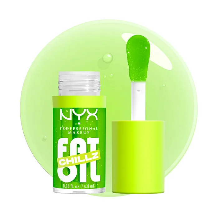 Fat Oil Chillz Aceite Labial - Efecto frío - 8 ml - Nyx : Kiwi Freezie 4,8 ml - 1