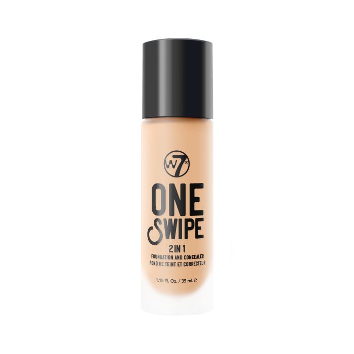 Base de Maquiagem e Corretivo 2 em 1 One Swipe 35 ml - W7 : Fresh Beige - 1