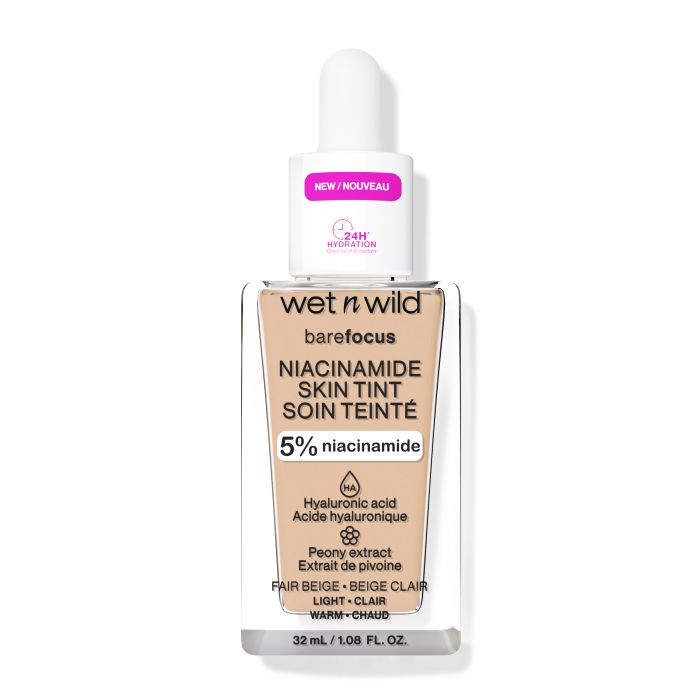 Base de Maquiagem Bare Focus Niacinamida Skin Tint - Wet N Wild : Fair Beige - 1