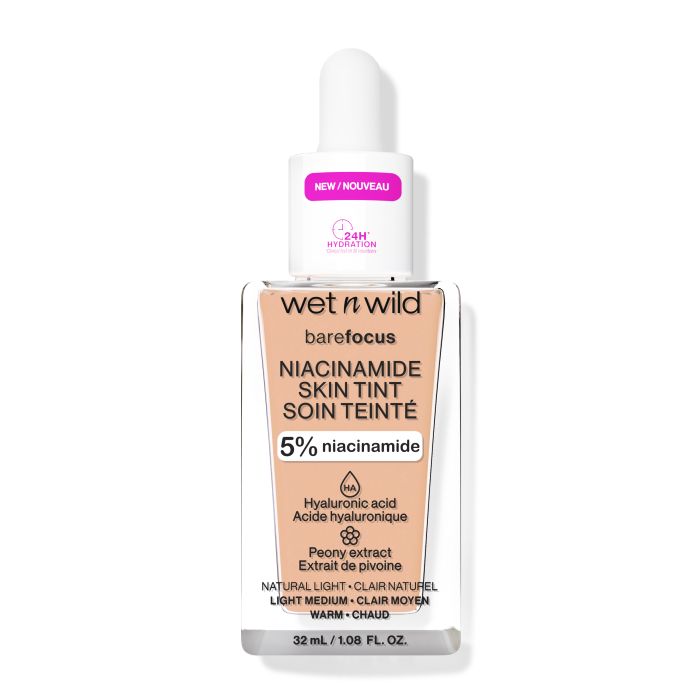 Base de Maquiagem Bare Focus Niacinamida Skin Tint - Wet N Wild : Cream Beige - 1