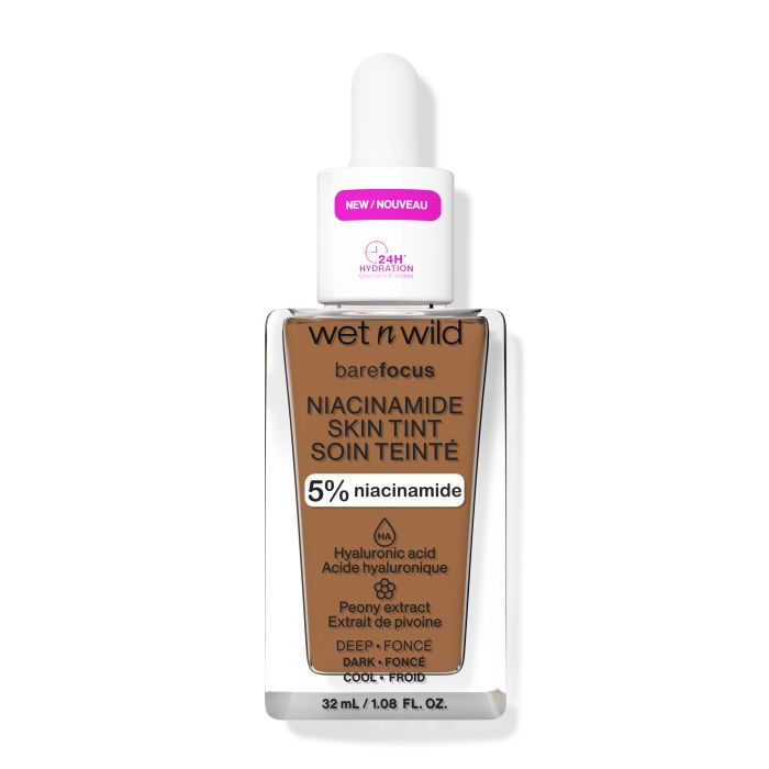 Base de Maquiagem Bare Focus Niacinamida Skin Tint - Wet N Wild : Deep - 1