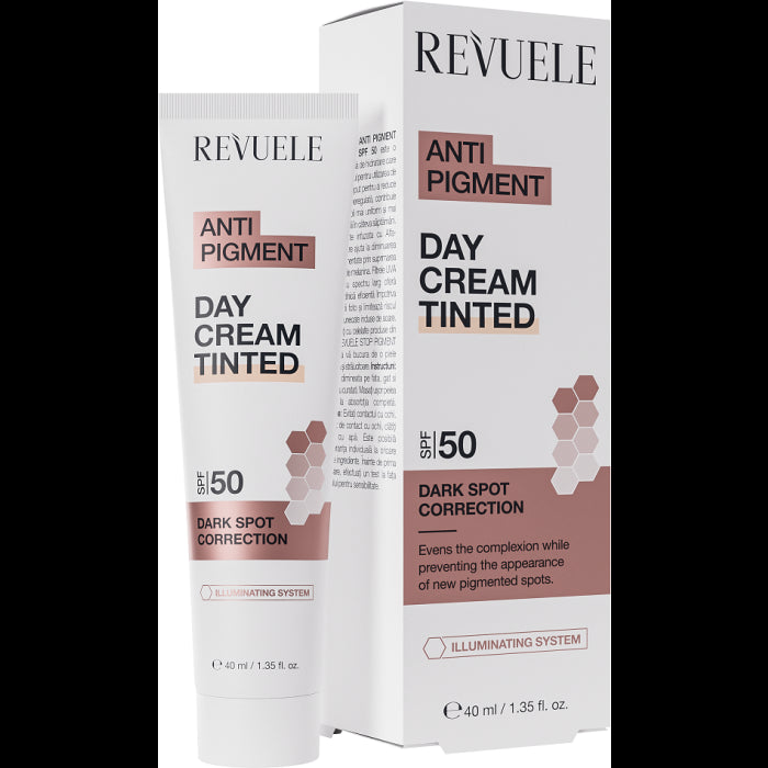 Creme de Dia Anti Pigment Tinted Spf50 40 ml - Revuele - 1