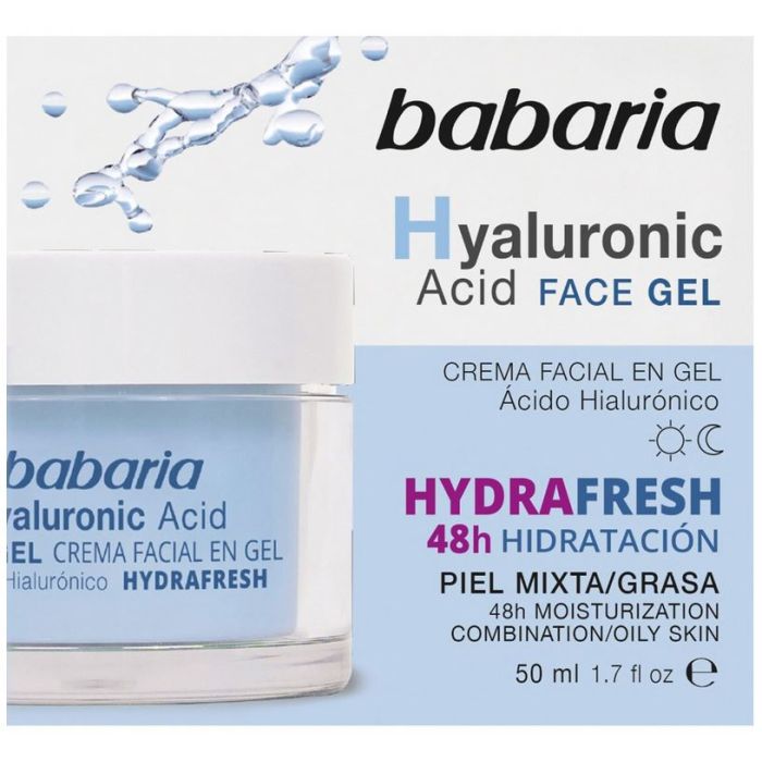 Creme Facial em Gel com Ácido Hialurônico - Babaria - 1