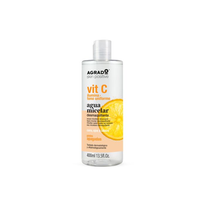 Água Micelar Desmaquilhante Vitamina C 400ml - Agrado - 1