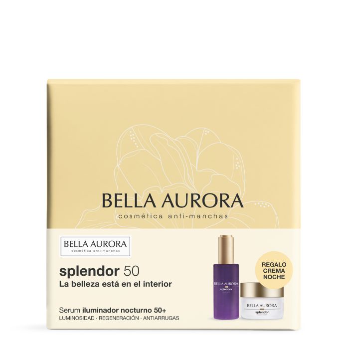 Conjunto Splendor Sérum Iluminador Noturno + Creme Noturno - Bella Aurora - 3