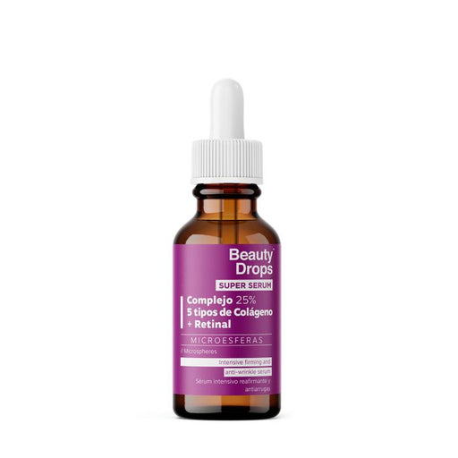 Super Sérum Intensivo Reafirmante e Anti-rugas com Colágeno + Retinal 30 ml - Beauty Drops - 1