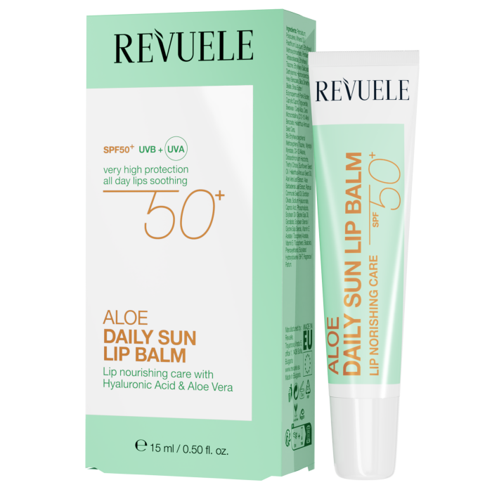 Revuele - Daily Sun Bálsamo Labial con Aloe Vera SPF50+ - 15 ml - Revuele - 1
