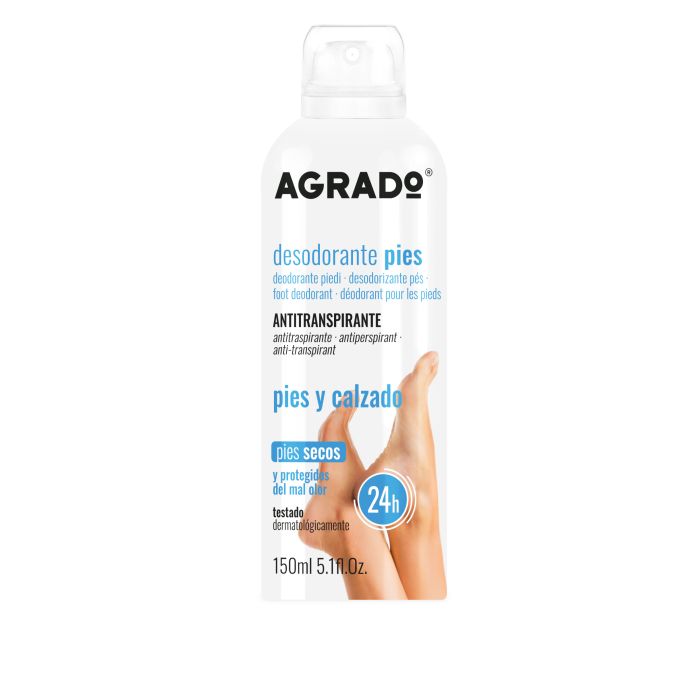 Desodorante para os Pés Antitranspirante para Pés Secos 150 ml - Agrado - 1