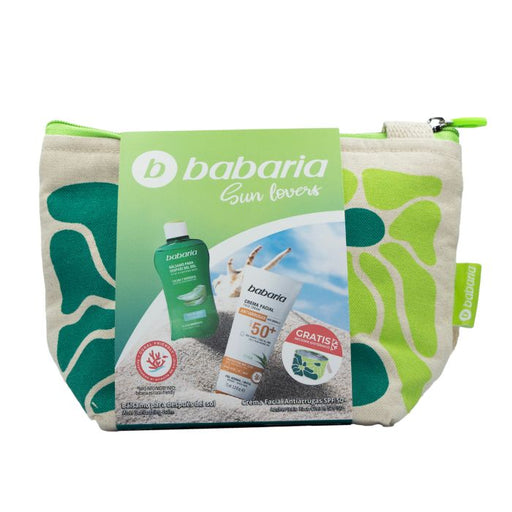 Necessaire Sunshine Aloe Creme Facial SPF50+ e Bálsamo After Sun Efeito Gelado 75ml - Babaria - 1