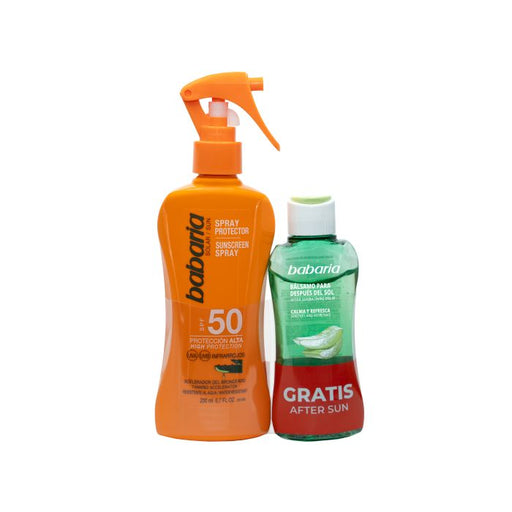 Pack Spray Protetor SPF50 + Bálsamo After Sun Efeito Gelo 200 ml - Babaria - 1