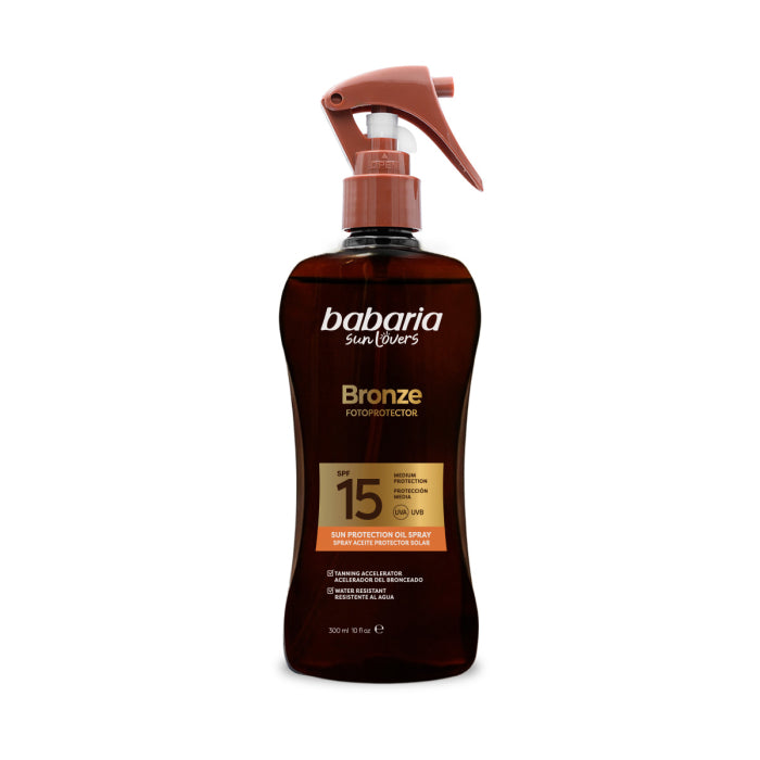 Óleo Protetor Solar Bronze Spf15 300 ml - Babaria - 1