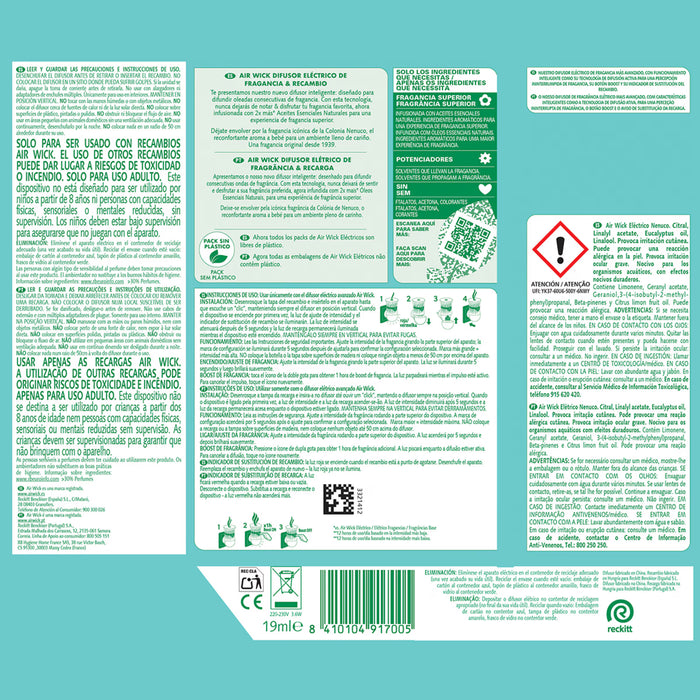 Difusor Eléctrico e Recarga de Ambientador de Óleos Essenciais Nenuco - Air-wick - 2