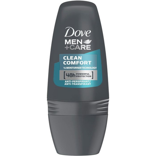 Desodorante Roll-on Antitranspirante Men + Care Clean Confort 50 ml - Dove - 1